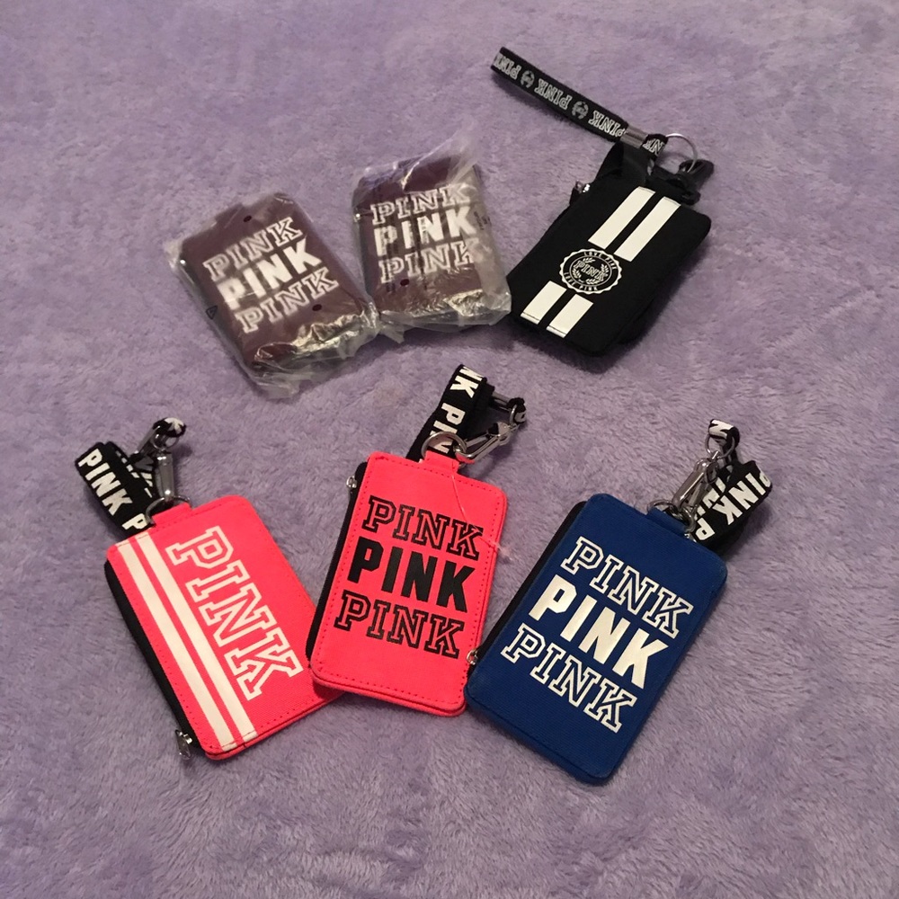 Vs Pink Lanyard W/ Id holder